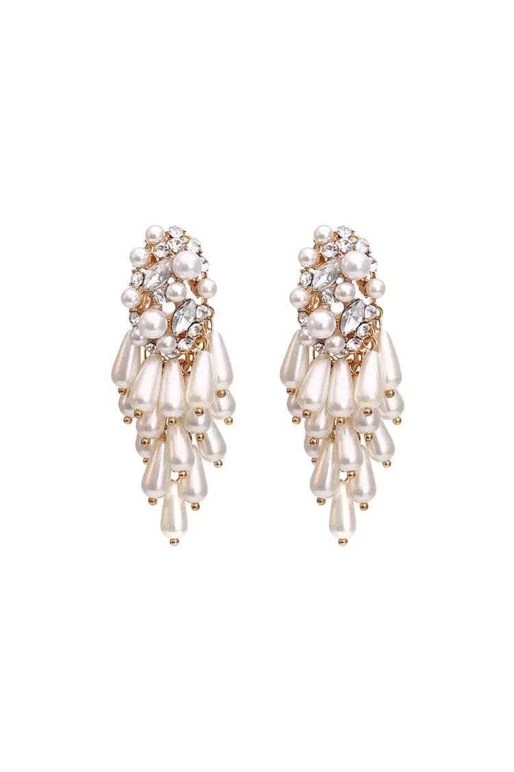 Mary Pearl Tassel Earrings-CATCHALL