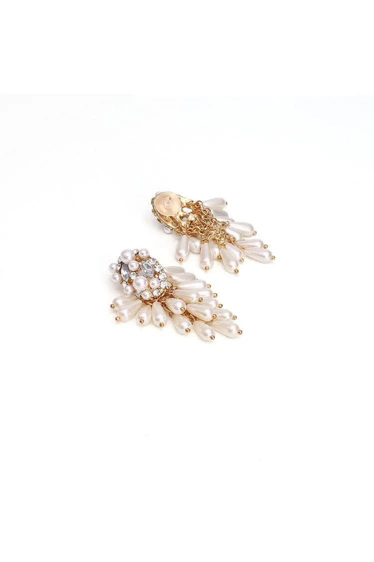 Mary Pearl Tassel Earrings-CATCHALL